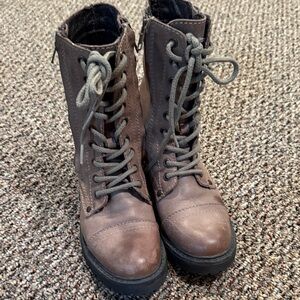 Stylish Brown Combat Boots